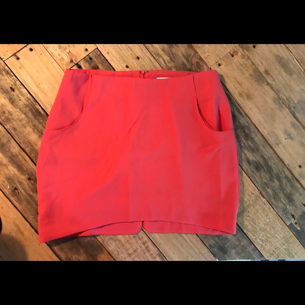 Burnt orange business skirt